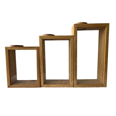بانکه حبوبات مدل چوبی مجموعه سه عددی